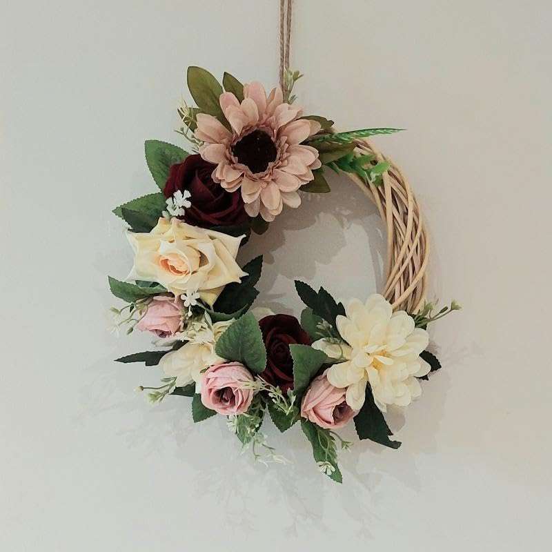 3A Featuretail Natural Willow Ring for Craft Work, Wreath Making, Christmas Decor, Wall/Door Decoration DIY Craft (Pack of 2, 6 Inch Cane Rings) 4