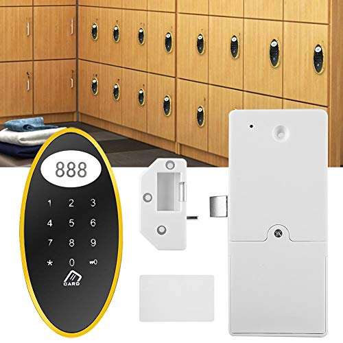 Oyunngs 【 】 Password Lock, Touch Keypad RFID Cd Lock, Easy to Inall Zinc Alloy Gyms Scols for Sauna Bath Centers Banks Drawers Lockers Public Buildings 2