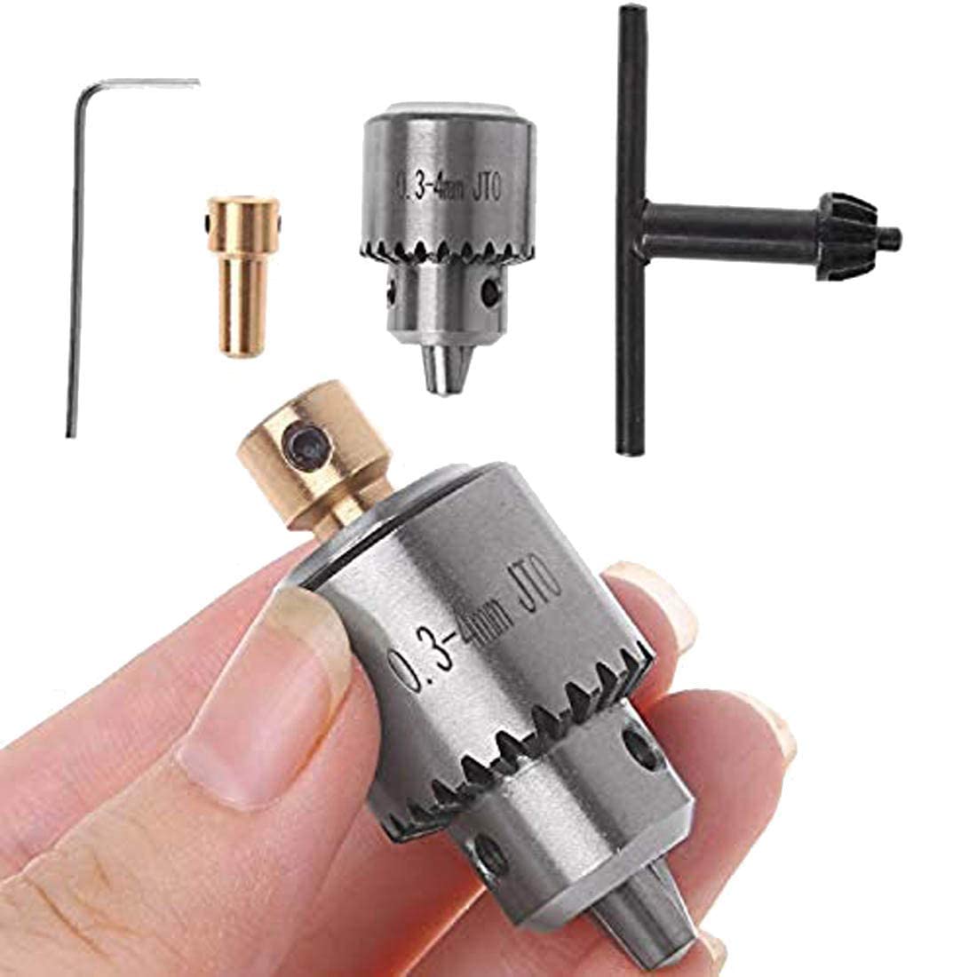 Diy Crafts 12865 8002 0.3-6.5mm Keyless Drill Chuck Conversion Tool, 1/4-inch Hex Shank Drill, Multicolor