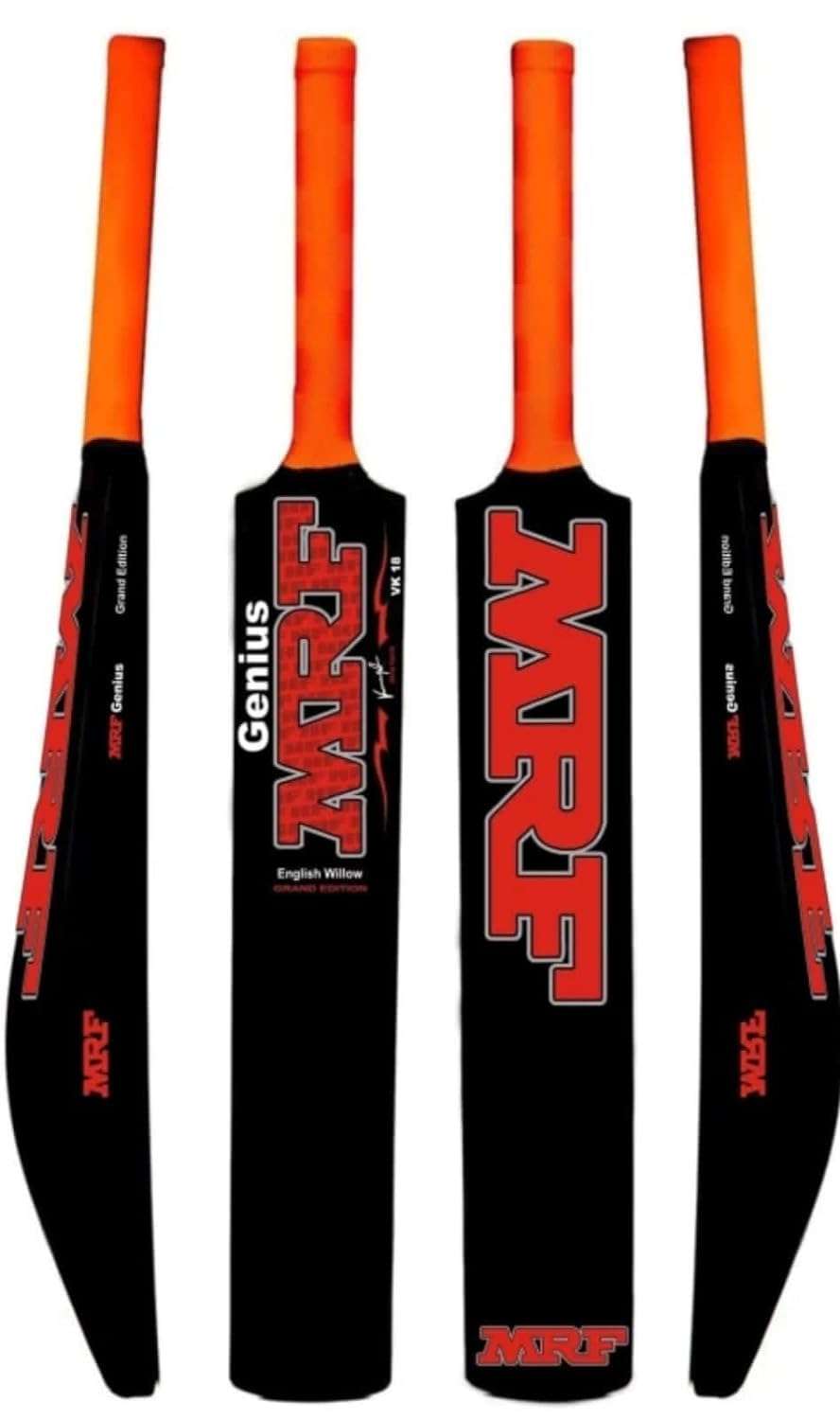 Forgesy MRF Plastic Tennis Cricket Bat Full Size Bat (30” X 4” inch) for All Age Group 1