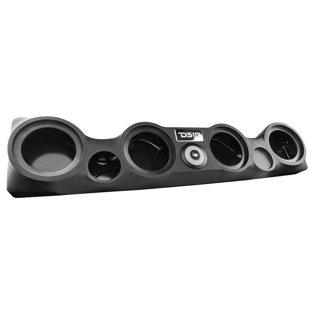 DS18 TJ-SBAR/BK TJ Wrangler Overhead Sound Bar System - Will Accommodate 4X 6.5 Speakers, 2X 1.75 Tweeters (Black) 4