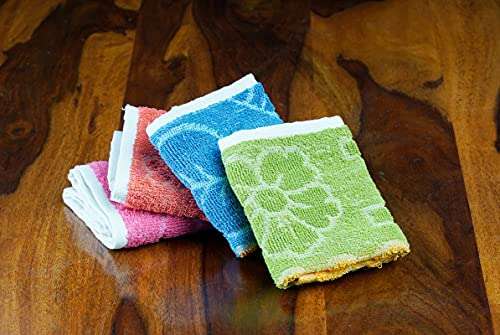 JENNY DENIAL Cotton Small Size Hand Towels Set of 12 Soft & Super Absorbent for Kitchen 250 GSM Size 10*17 Inch 3