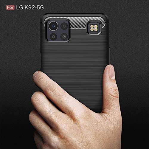 CruzerLite Case Compatible with LG K92 Case, Compatible with LG K92 5G Case, Carbon Fiber Texture Design Cover Anti-Scratch Shock Absorption Case Made for LG K92 5G (2020) (Carbon Blue) 6