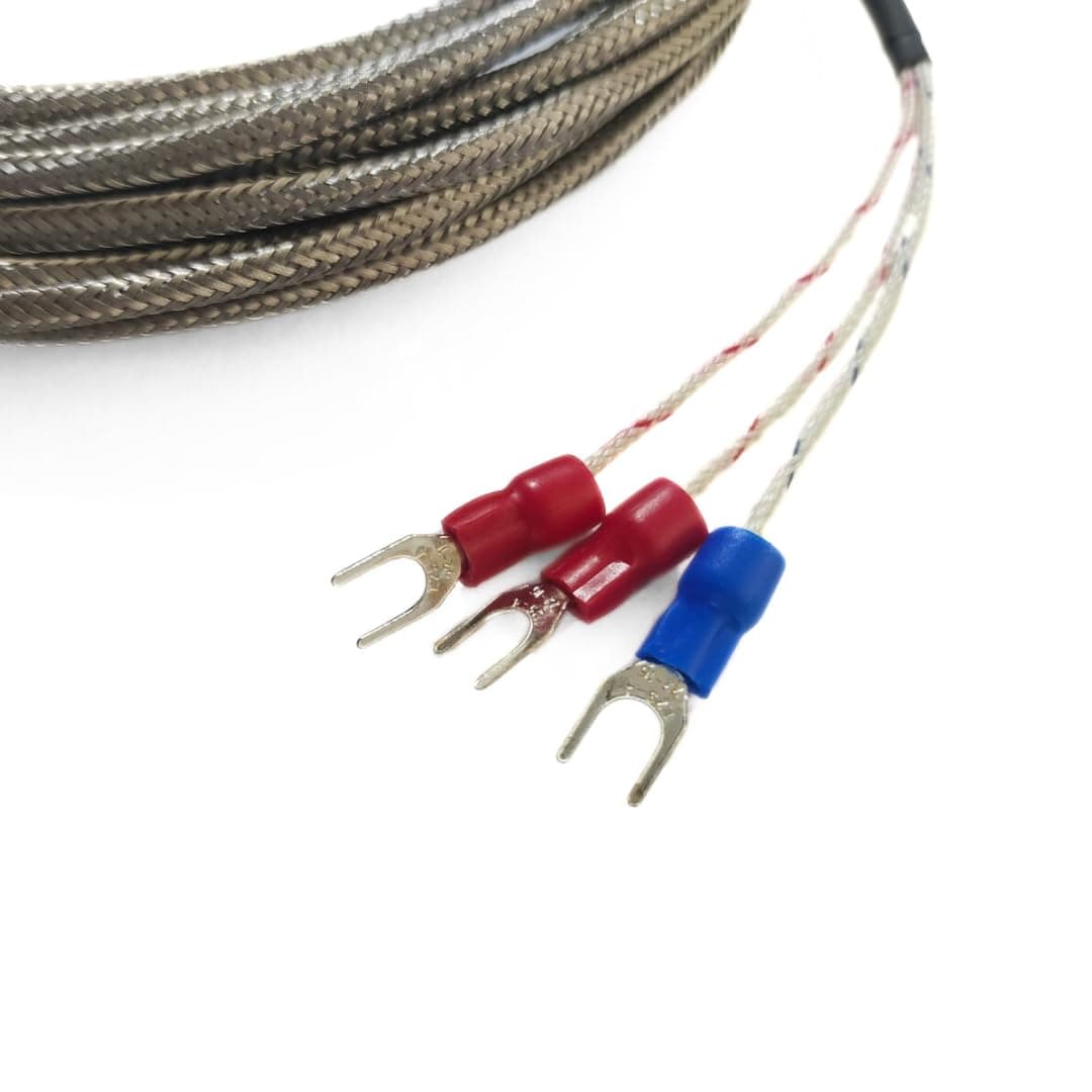 "Ji" Japsin Instrumentation Magnetic Surface Sensor RTD Pt-100 Simplex 3 Wire, (Range: -50 to 450 Deg C), Cable 5 meter SS Braided 3