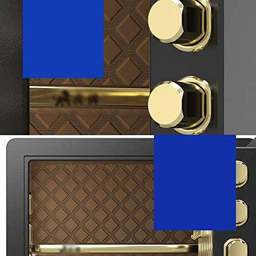 Ma DONG Safety cabinet, wall-mounted mini 35cm home button password smart safe box, suitable for: office/home/finance, 3 colors available @ (Color : Wise black) 6