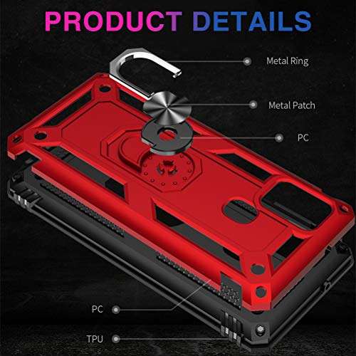 Galaxy A21s Case Compatible for Samsung Galaxy A21s Case with Screen Protector Waterproof Heavy Duty Military Case Magnetic Ring Kickstand Pink Case Full Body Shockproof Back Cover for Samsung A21s 3