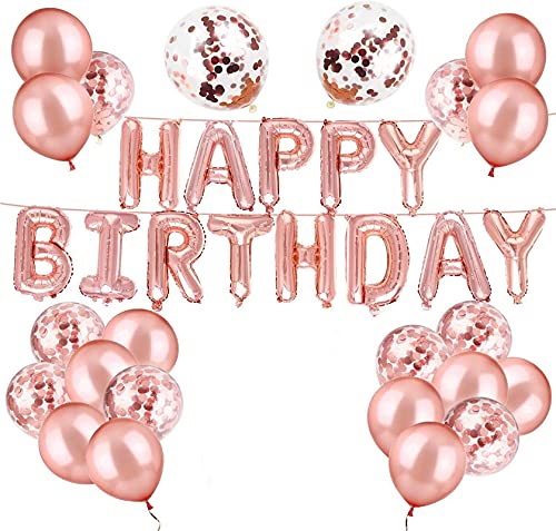 PartySutra - Golden Black and Silver Balloon Birthday Decorations Items - 33Pcs Combo For Kids, Adult Birthday