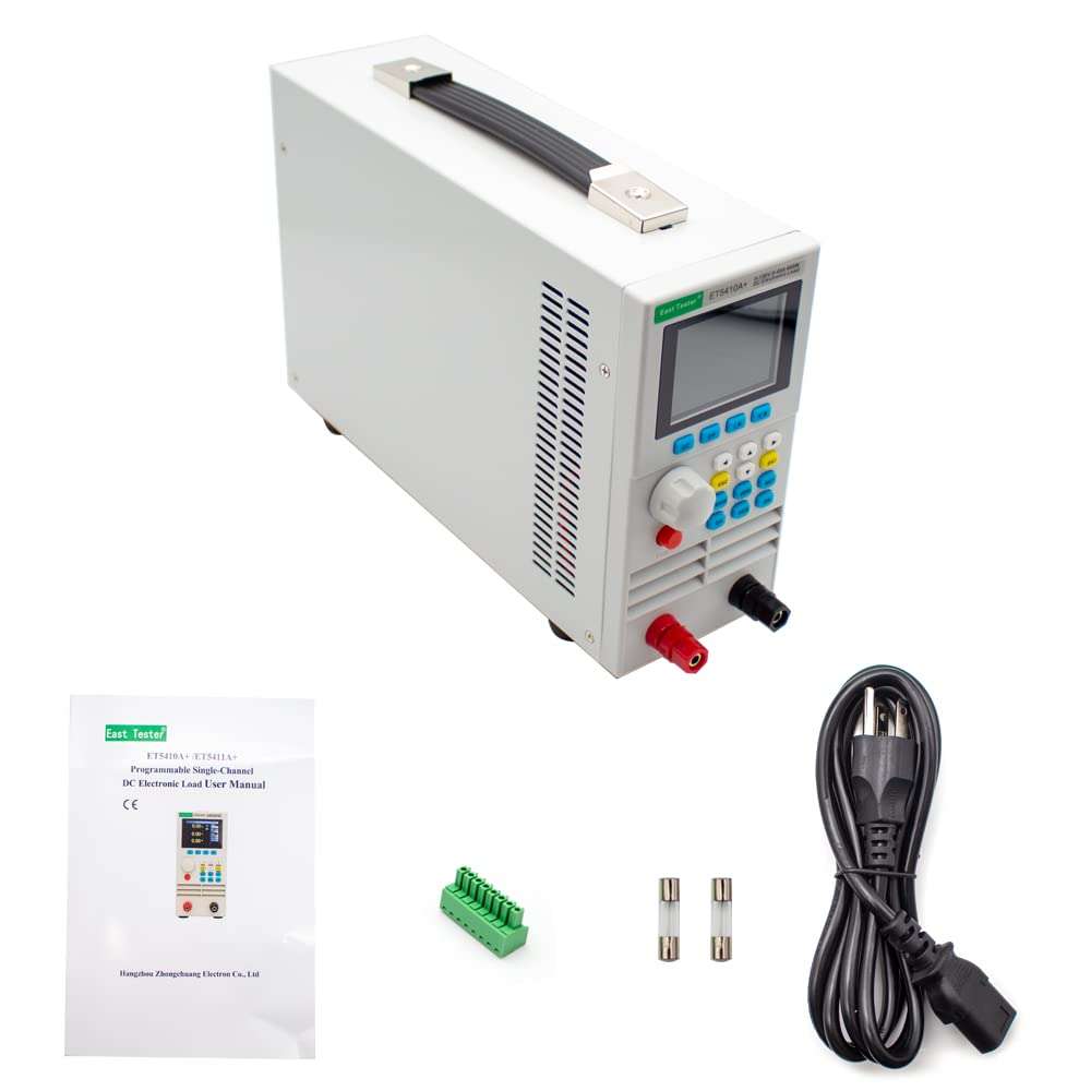 ET5410A+ Programmable 400W DC Electronic Load Battery Load Tester DC Tester Battery Internal Resistance Tester 0-150V 0-40A (ET5410A+, USB) 6