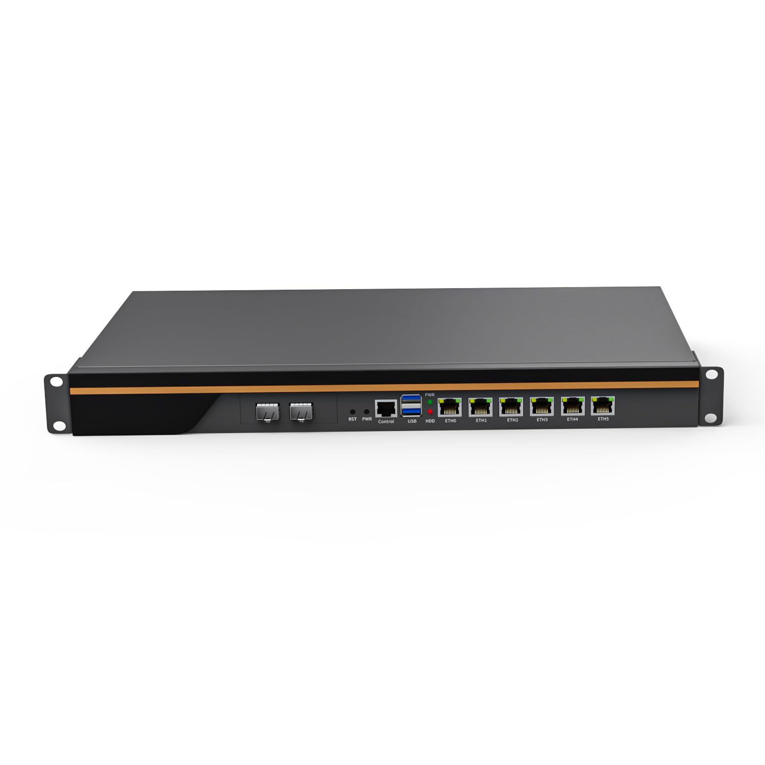 Partaker 1U Rackmount Firewall Hardware, OPNsense, VPN, Network Appliance, I9 12900, S12, AES-NI, 6 x I226-V 2.5Gbe, 2 x 10G SFP, 2 x USB3.0, COM, VGA, 32GB RAM, 1TB SSD 1