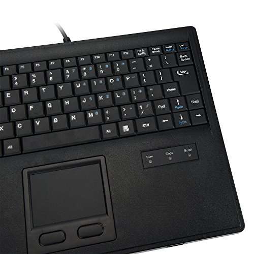 M MC Saite Wired Keyboard with Touchpad - 819 Portable Scissors Foot Structure - USB Port with 1 Hubs 3