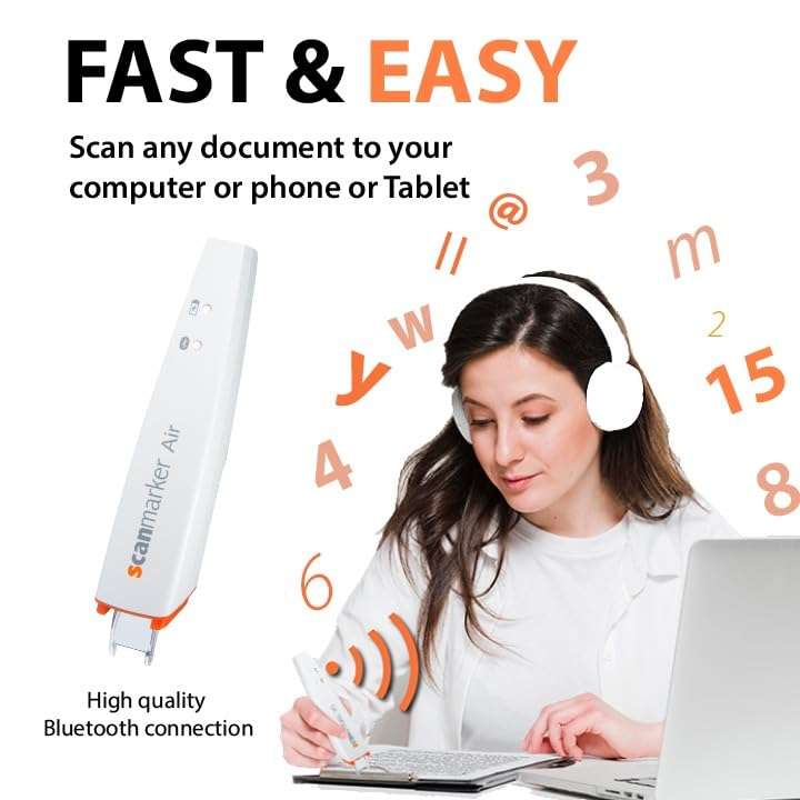 Scanmarker Air Pen Scanner & Translator Pen | Electronic Translation Pen & Smart Reading Pen for Dyslexia, Students & Professionals - Compatible with Mac, Windows, iOS & Android (White) 5