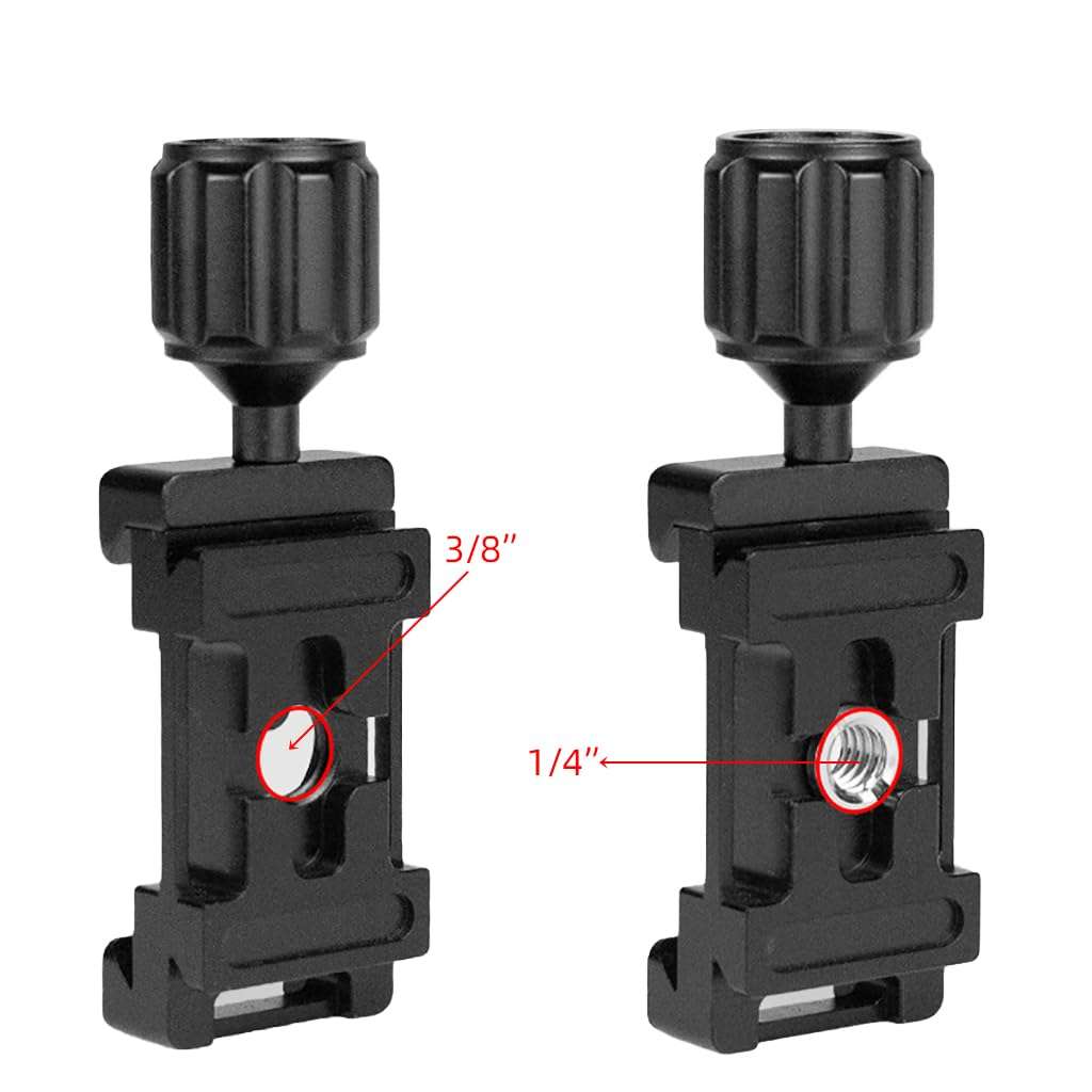 FEICHAO Quick Release Plate Stabilizer Clamp Holder Base 3/8" to 1/4 Screw Mount for DSLR Camera Gimbal Accessories 5