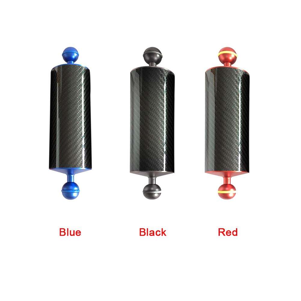 Underwater Photography Float Arm, Carbon Fiber Dual Balls Float Arm, Underwater Float Buoyancy Arm for Diving Camera Video Photography Light/Strobe Mounting 3