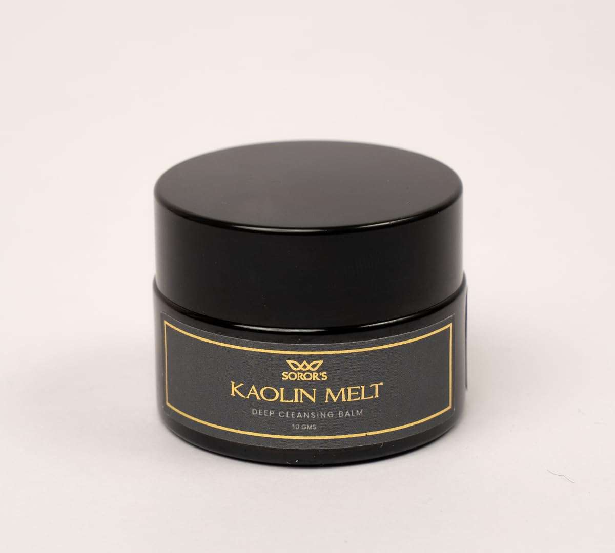 SOROR'S Kaolin Melt Cleansing Balm 10gms | For Clean, Smooth & Fresh Skin | With 100% Pure Sesame Oil, Castor Oil & Kaolin Clay | Cleanse Dirt, Non Greasy Makeup & Sunscreen | For All Skin Types (Pack of 1) 1