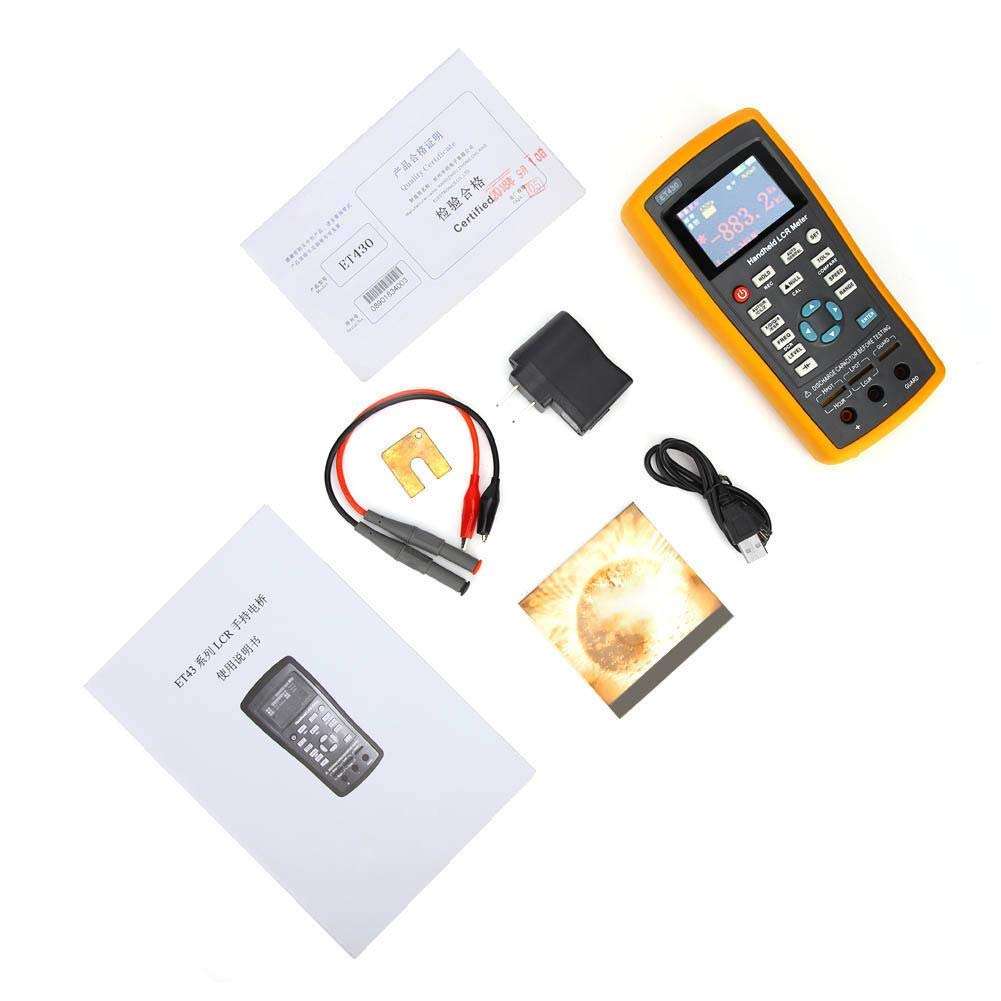 ET430B/ET430 Portable Capacitance Tester 2.8inch TFT LCD Screen Multifunction Digital Capacitance Inductance Resistance Tester Support for The SCPI Protocol(ET430) 1