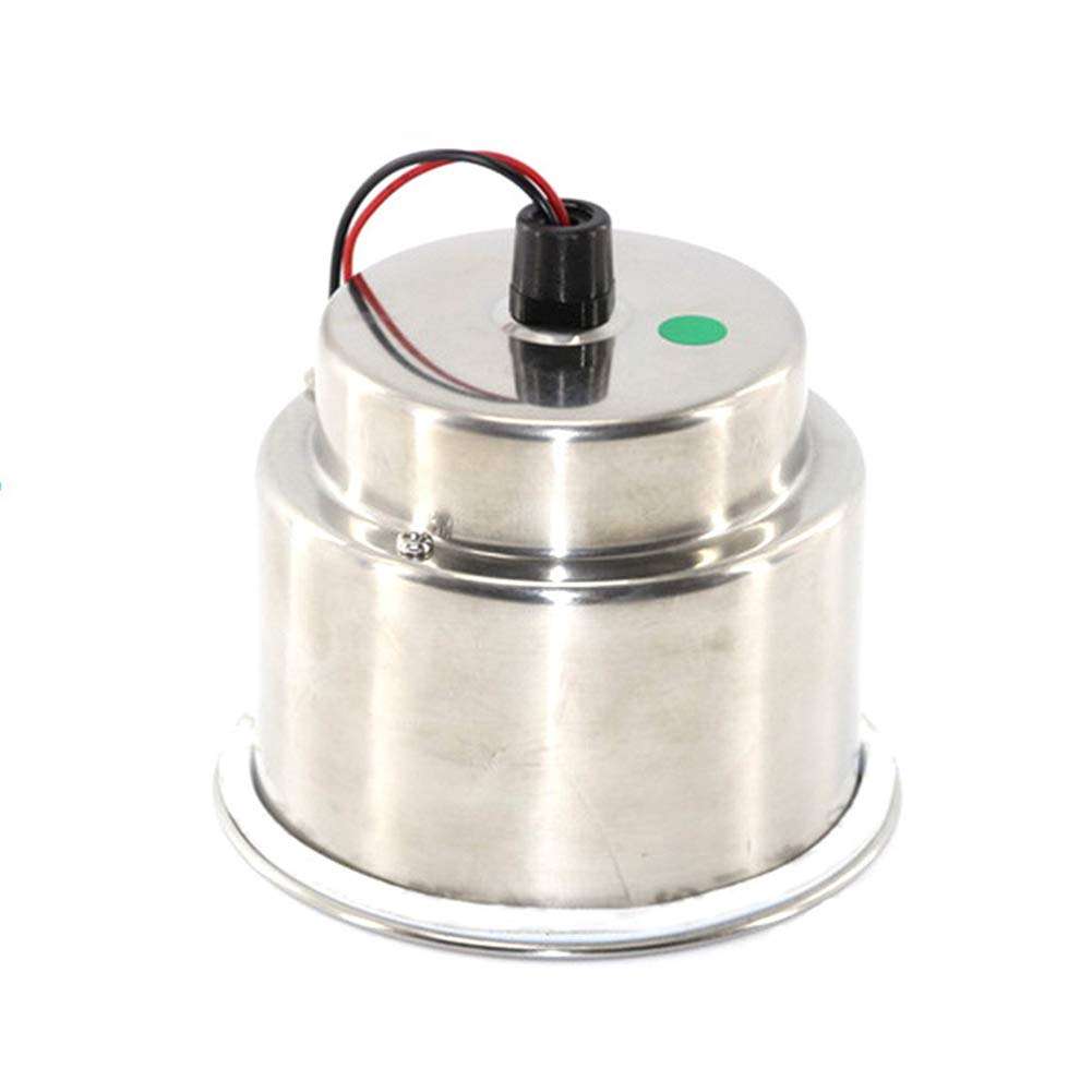 Grebest Drink Holder Boat Parts & Accessories Holder 2Pcs Stainless Steel Blue Light 8LED 12V Cup Drink Holder for Marine Boat Car - Blue 4