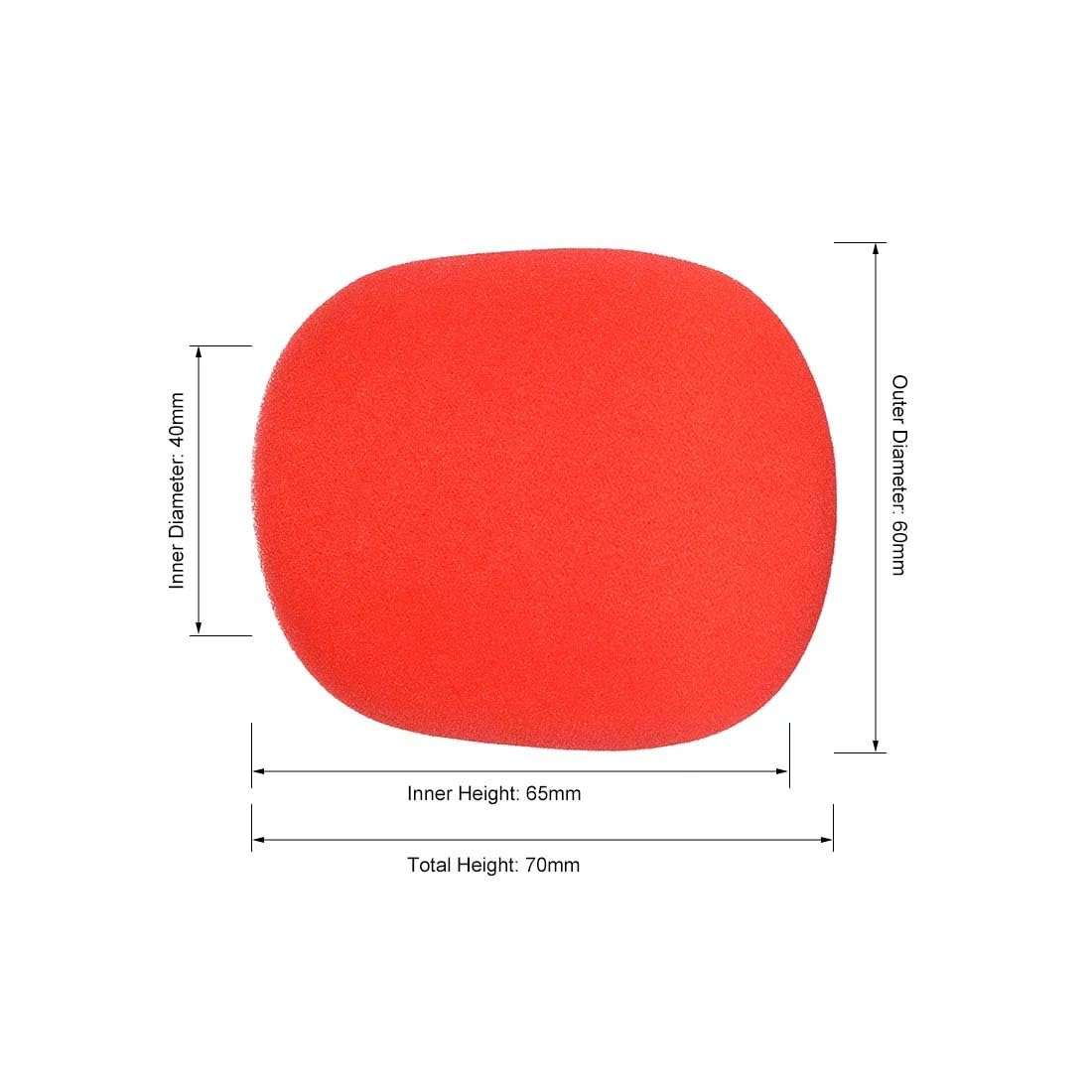 Winsumm Handheld Stage Microphone Windscreen Foam Mic Cover for condenser|conference |interview mic|news(RED) 5