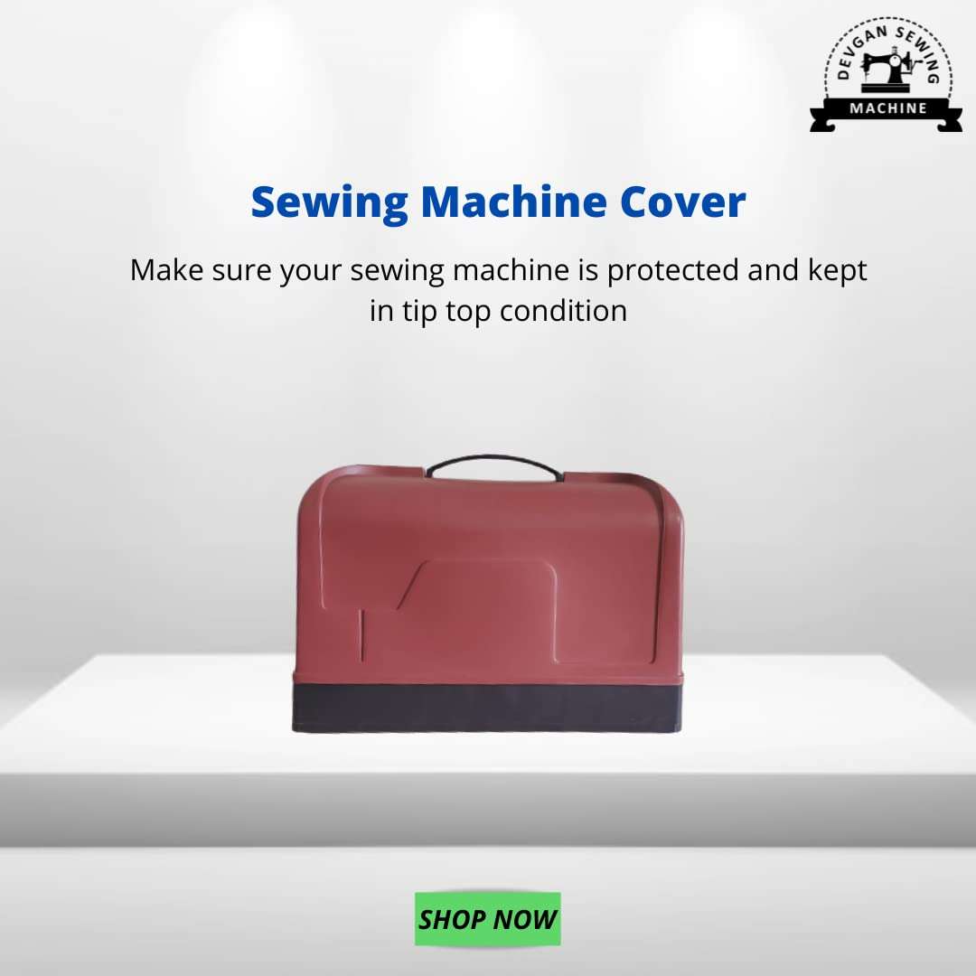 Domestic Sewing Machine Cover Set in RED Color 3