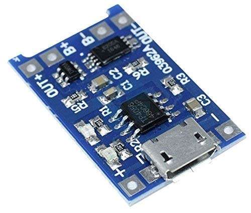 Stookin USB 5V 1A 18650 TP4056 Lithium Battery Charging Module Board with Protection 3