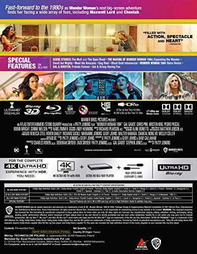 DC: Wonder Woman 1984 (Limited Collector's Edition Steelbook) (4K UHD + Blu-ray 3D + Blu-ray) (3-Disc) 3