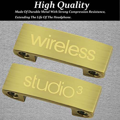 Studio 3 Hinge Replacement Studio3 Wireless Headband Parts Screws Repair Kit Accessories Compatible with Studio 3 Wireless Bluetooth Over-Ear Headphones (Gold) 2