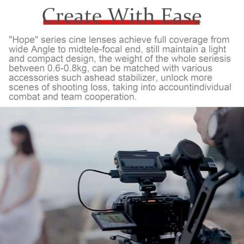 7artisans 10mm/16mm/25mm/35mm/50mm/85mm T2.1 Cine Lens for M43 Mount APS-C 260° Ultra Long Focus Large Aperture Prime Mirrorless Camera Lens for Portraiture/Street Photography/Humanistic(16mm) 6