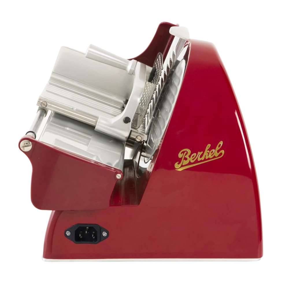 Berkel Home Line 200 Food Slicer, Red, 8 inch Blade/Electric, Luxury, Premium Slicer for Prosciutto, Cold Cuts, Cheese, Bread, Fruit and Veggies/Adjustable Thickness, Kitchen Appliance for Home 5