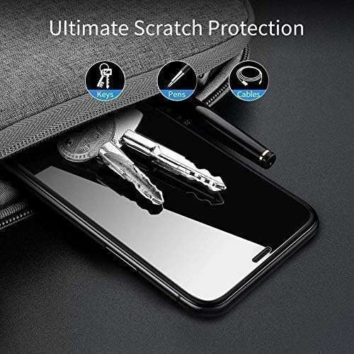 YMHML Tempered Glass Screen Protector Compatible for Samsung Galaxy M06 5G/F06 5G/A06 5G (Black) with Edge to Edge Coverage and Easy Installation kit 3