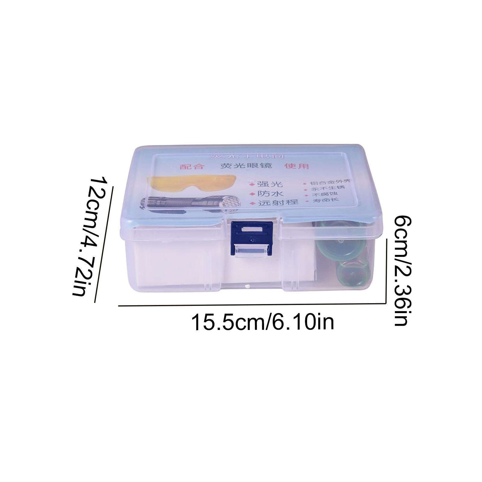 IITA AC Leak Kit - Aluminum Alloy Oil Leak Kit - Coolant Leak Detection Kit, Oil Dye Leak Kit with LED Flashlight, Goggles, 3 AA Battery, Refrigerant Leak Detecting Accessories for Home, Cars 2