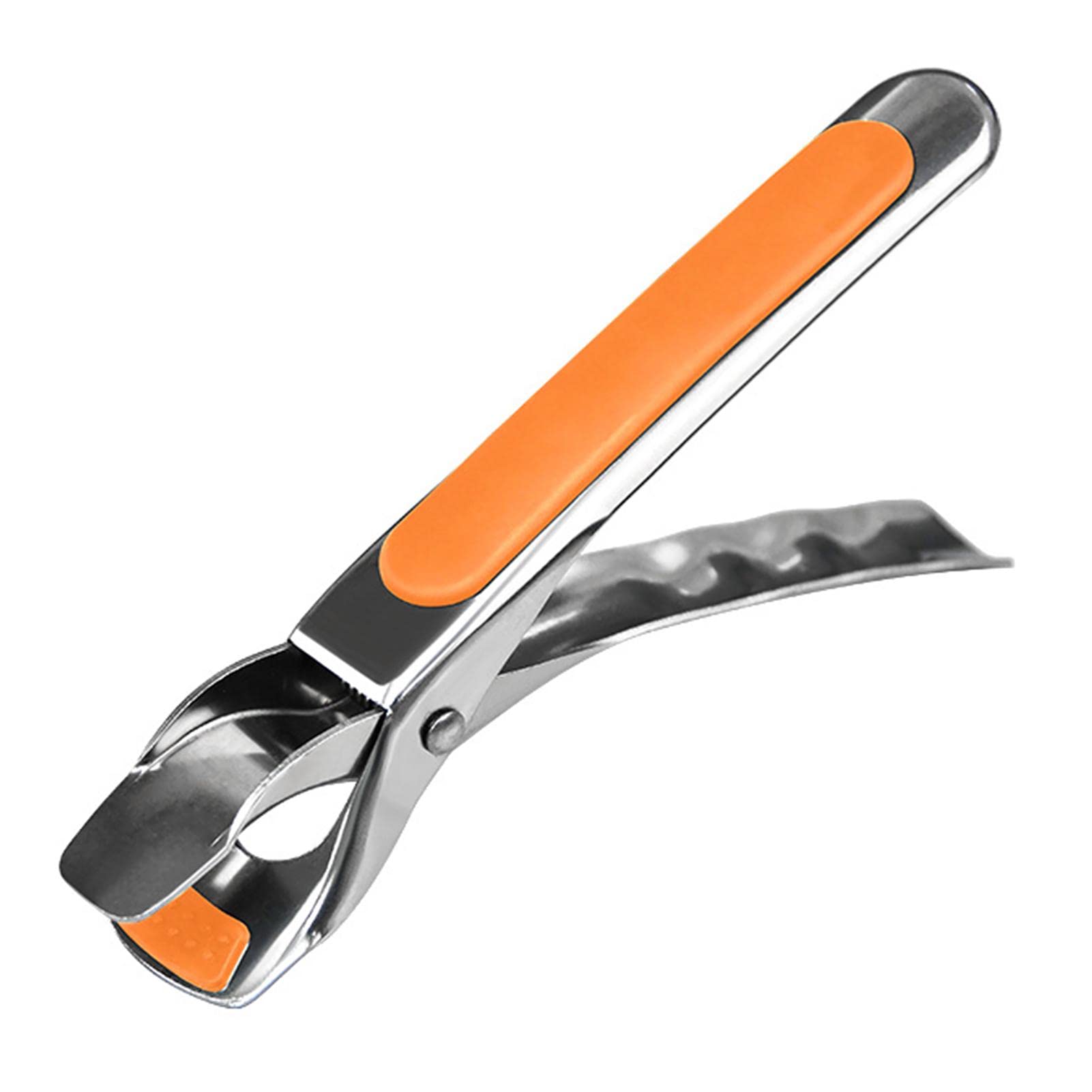 Hot Plate Gripper, Pizza Pan Gripper Ergonomic Bowl Clip Restaurant Hot Plate Gripper Stainless Steel, Air Fryer Pans Gripper(Orange) 1