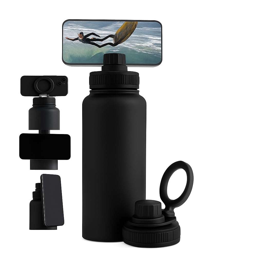 Premium Insulated Stainless Steel Water Bottle – 32 oz Leak-Proof, BPA-Free, Double-Wall Vacuum – Reusable Sports & Gym Bottle` (Black) 1