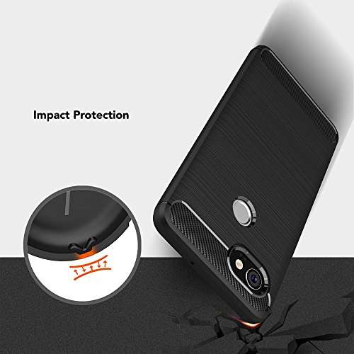 NALIA Silicone Case Compatible with Google Pixel 2 XL, Ultra-Thin Protective Cover Rugged TPU Rubber-Case Gel Soft Skin Shockproof Slim Back Bumper Protector Back-Case Smartphone Shell - Black 6