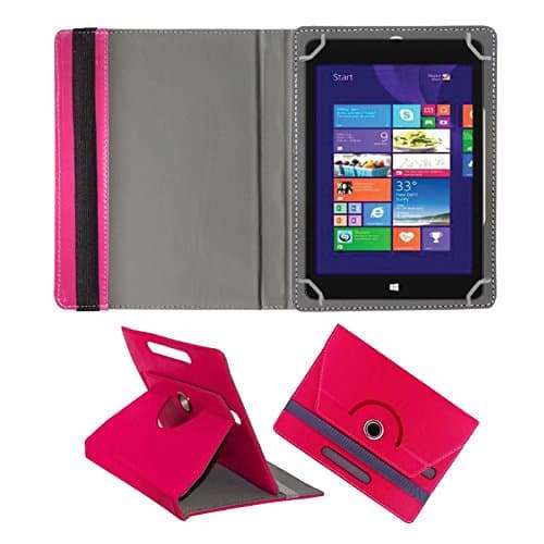 Fastway 360 Degree Rotating Tablet Book Cover Iball Elan 16 GB 10.1 inch with Wi-Fi+4G Pink 1