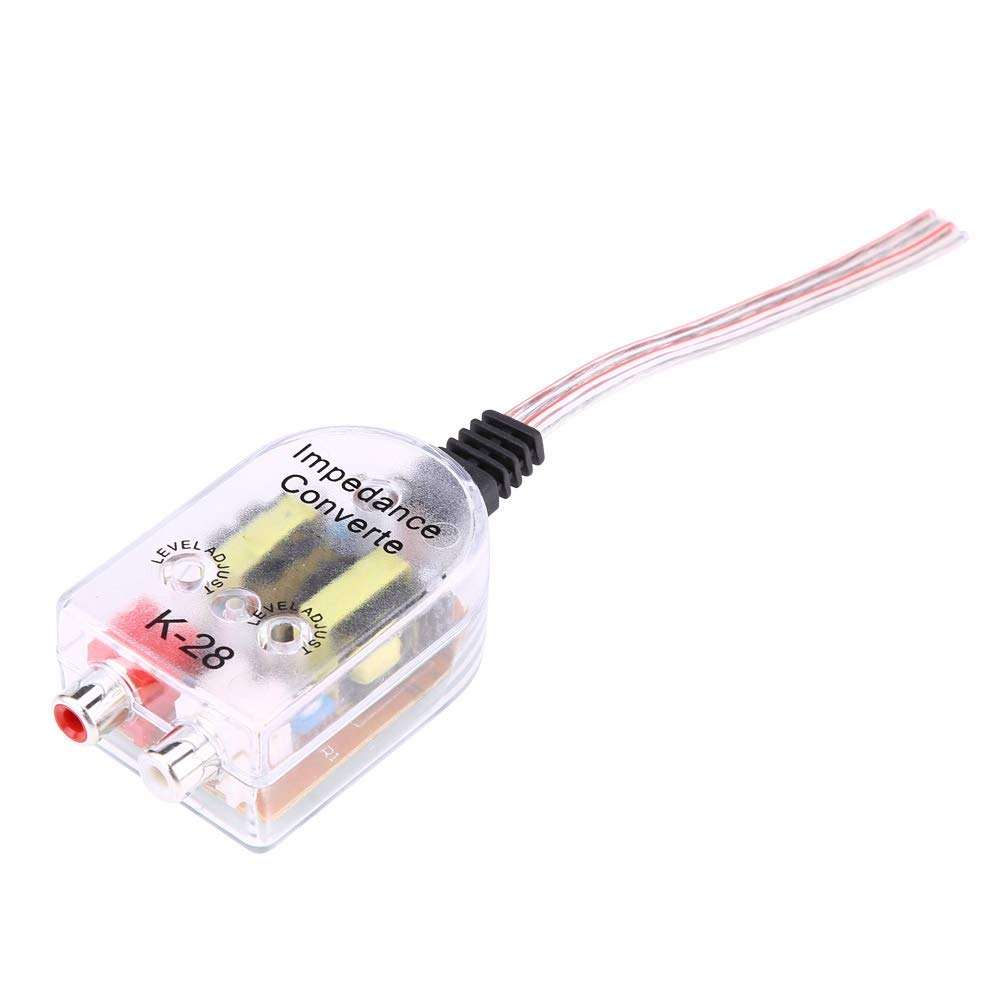 Car o CD High to Low Converters Amplifier, Line Out Converter, Impedance Converter Adapter for Car o Systems 1