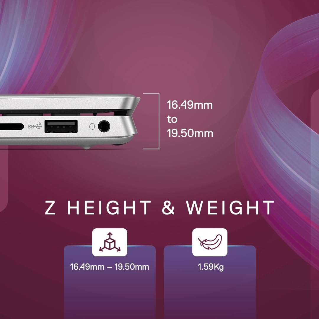 Dell Inspiron 5430 13th Gen Laptop, Intel Core i5-1335U Processor/16GB/ 512GB SSD/14.0" (35.56cm) FHD+/Backlit KB + FPR/Win 11 + MSO'2/McAfee 15 Months/Silver/Thunderbolt 4.0 ​Port/Thin & Light-1.59kg 6