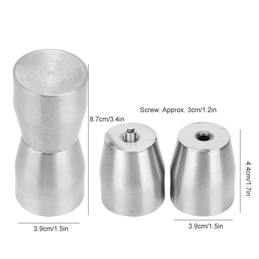 nulala 4Pcs Glass Door Handles Stainless Steel Pull Knobs Replacement for Home Bathroom Office Door Accessory Part 6
