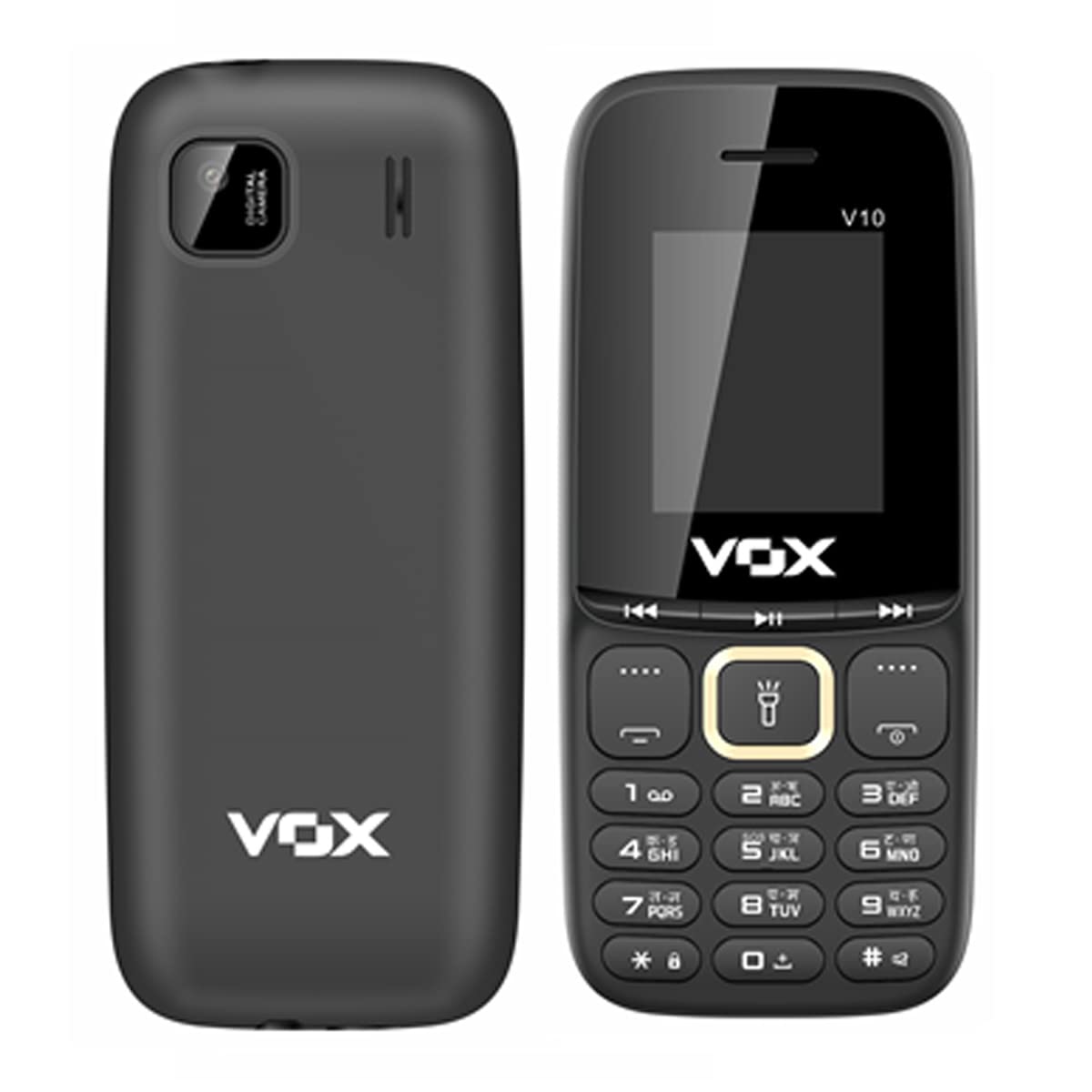 Vox V10 1.8 Inch Dual Sim Keypad Mobile with (Contact Icon, King Talker & Auto Call Recording) (Black) 1