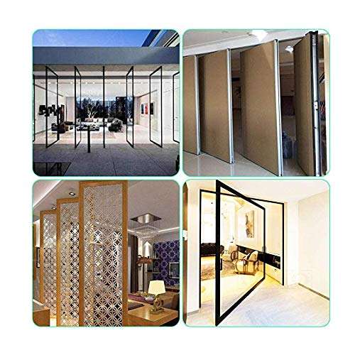 2pcs Pivot Hinge Rotating Hinge 360 Degree Stainless Steel Concealing Hinges Door Pivot Hinges Up Down Shaft (Central Axis Hinge Small) 5