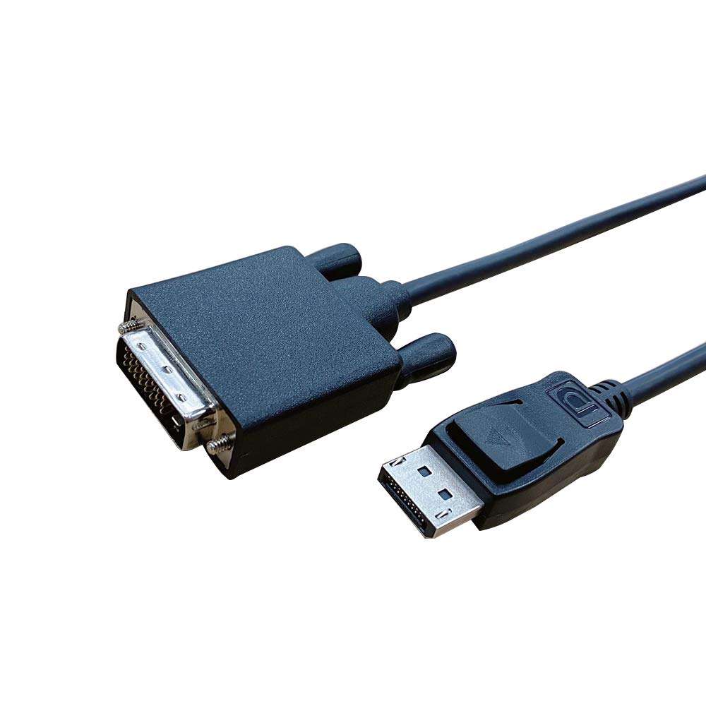 CP COMPUPARTNER Displayport to DVI Cable, Display Port(DP) to DVI-d Male to Male Adapter Cable Compatible with PC, Laptop, HDTV, Projector, Monitor, More- Black 1920x1080 30HZ 6 Feet 2