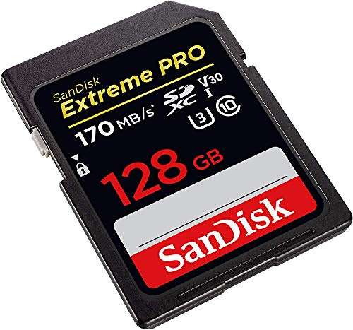 SanDisk 128GB SDXC SD Extreme Pro Memory Card Works with Sony Alpha a6100, a6600 Mirrorless Camera Class 10 (SDSDXXY-128G-GN4IN) Bundle with (1) Everything But Stromboli 3.0 SD/Micro Card Reader 4
