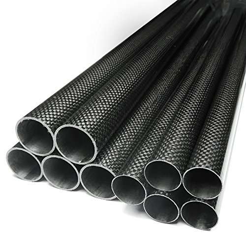 Abester 3K Carbon Fiber Tube ID 5mm x OD 8mm x 500mm Glossy Roll Pipe (1 Piece) 2