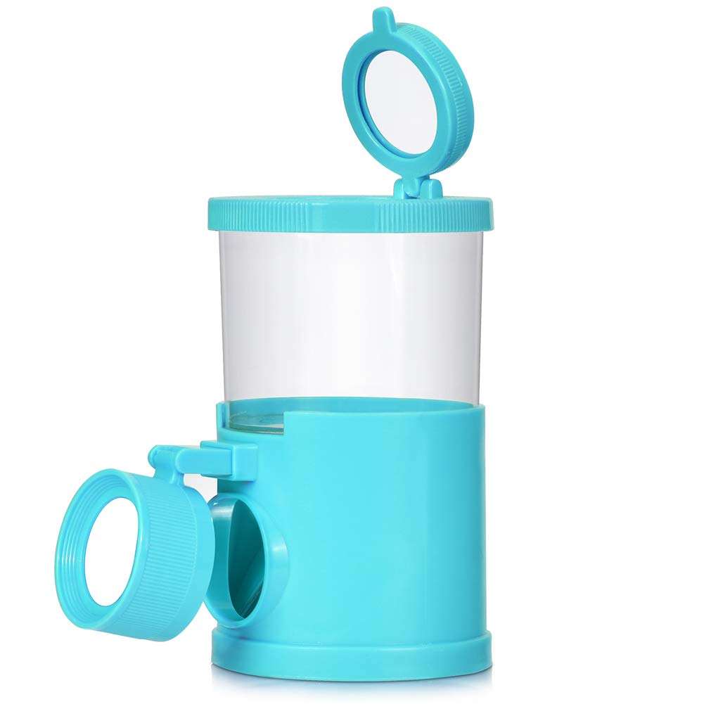 Romantic Valentine's Day Children Puzzle Toy, Leftwei Science Education Children Insect Viewer, Magnifier Bottle Set, Children Puzzle Toy, Play Outdoors for Children(Blue) 4