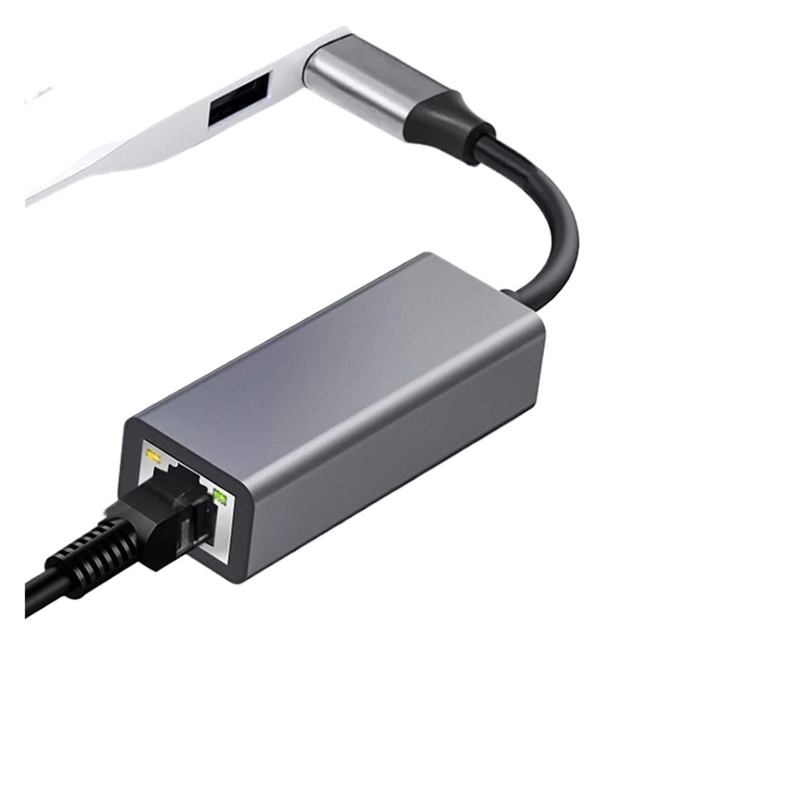 Type C USB Gigabit Ethernet Adapter Cable 1000/100Mbps Type-C to RJ45 LAN Compatible with The Mi Box Switch Network Card(1000M Alu Grey) 3