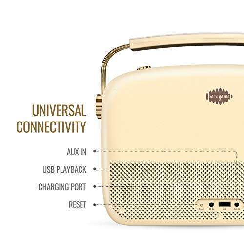 Saregama Carvaan 2.0 Portable Digital Music Player - Sound by Harman/Kardon (with 20,000 Songs) (with WiFi, Champagne Gold Color) 3