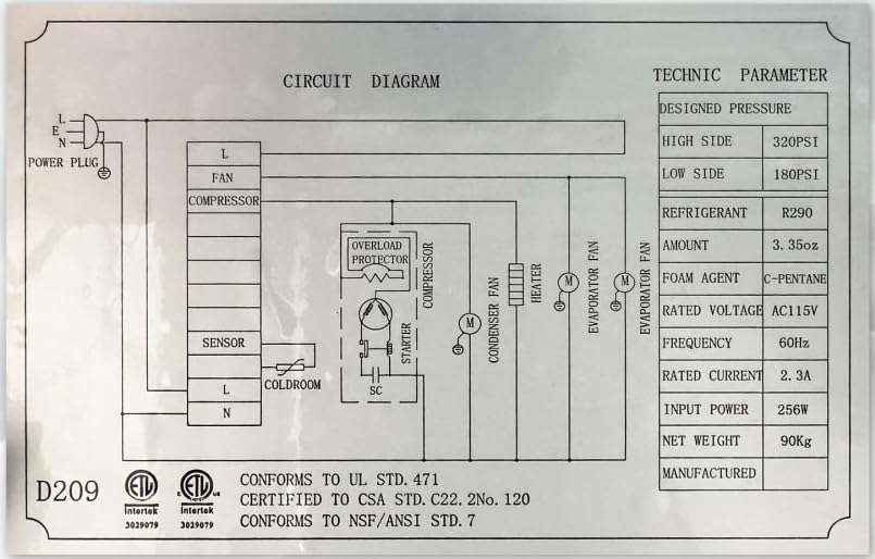 cooler depot Commercial Under Counter Refrigerator 2 doors 36 Inches Width 8 Cu. Ft. 2 Shelves Cold Table Stainless Steel 33°F~41°F 115V/60HZ-UUC36R 4
