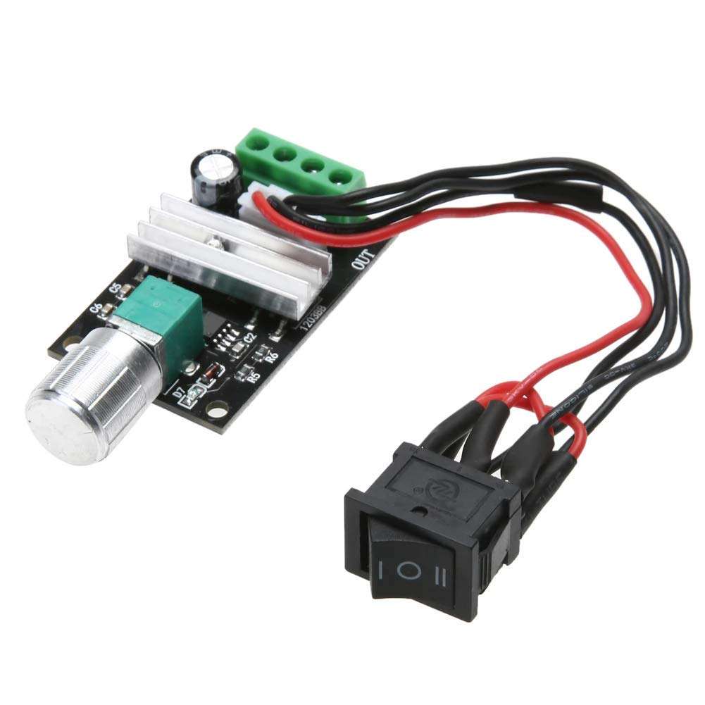 xcluma DC 6V-28V 6V 12V 24V 3A PWM DC Motor Speed Controller Forward Reverse with reversing Control 1