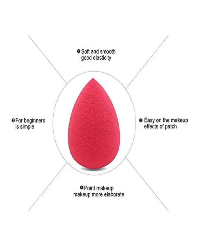 Angelie Makeup Foundation Cosmetic Soft Sponge Tear Drop Shaped Powder Puff (Small, 32x46 mm) 2