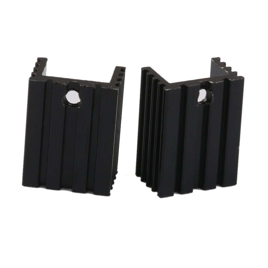 MagiDeal Pack of 10 Aluminum Chips Cooling Cooler Heatsink for TO-220 Triode IC 6