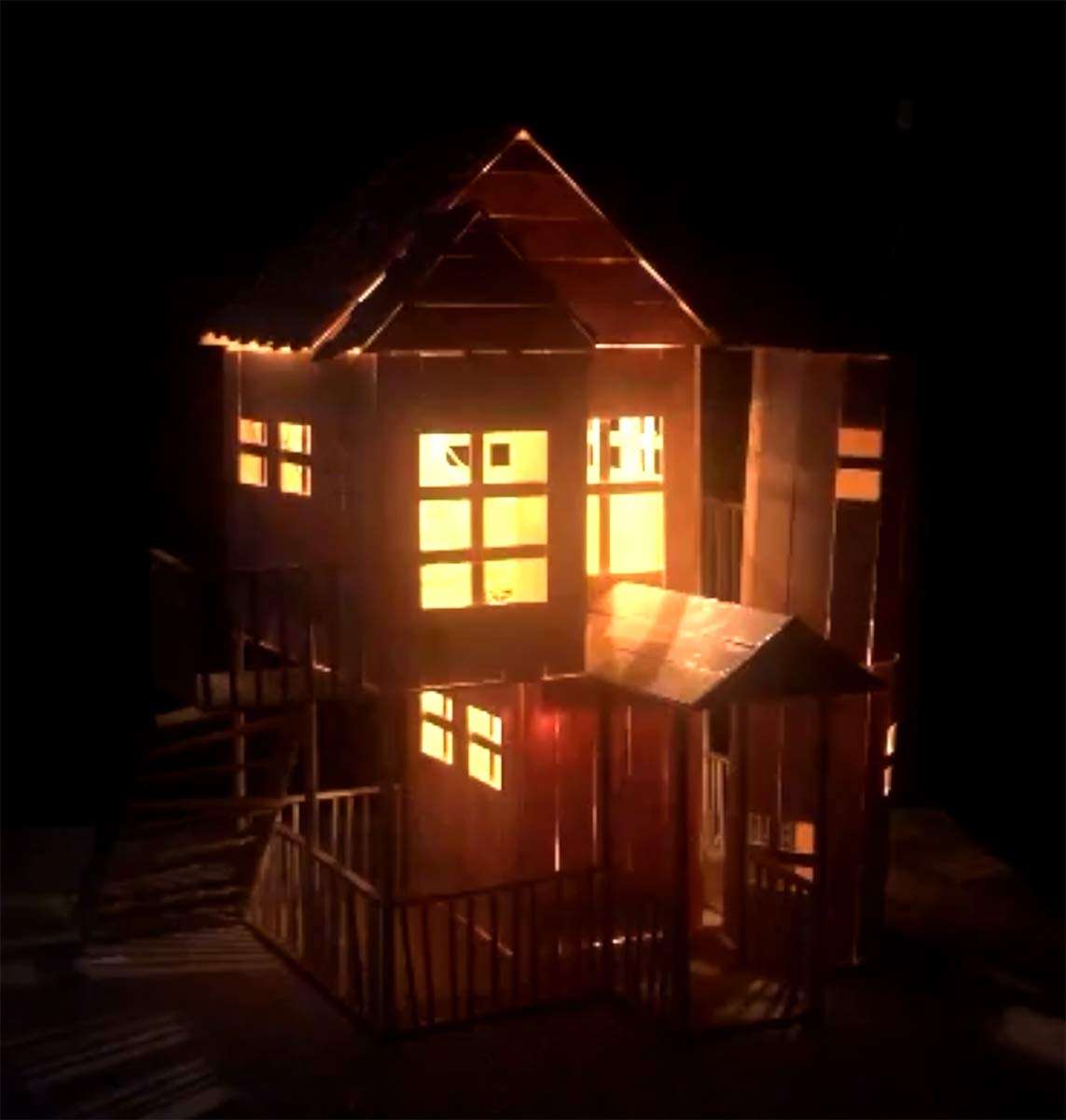 Pica Toys 3D Wooden House with Solar Windmill and Electric Light | Physical Circuit Education Building Model - Pure Real Wood Science Stem Kit | DIY Creative Experiment 4