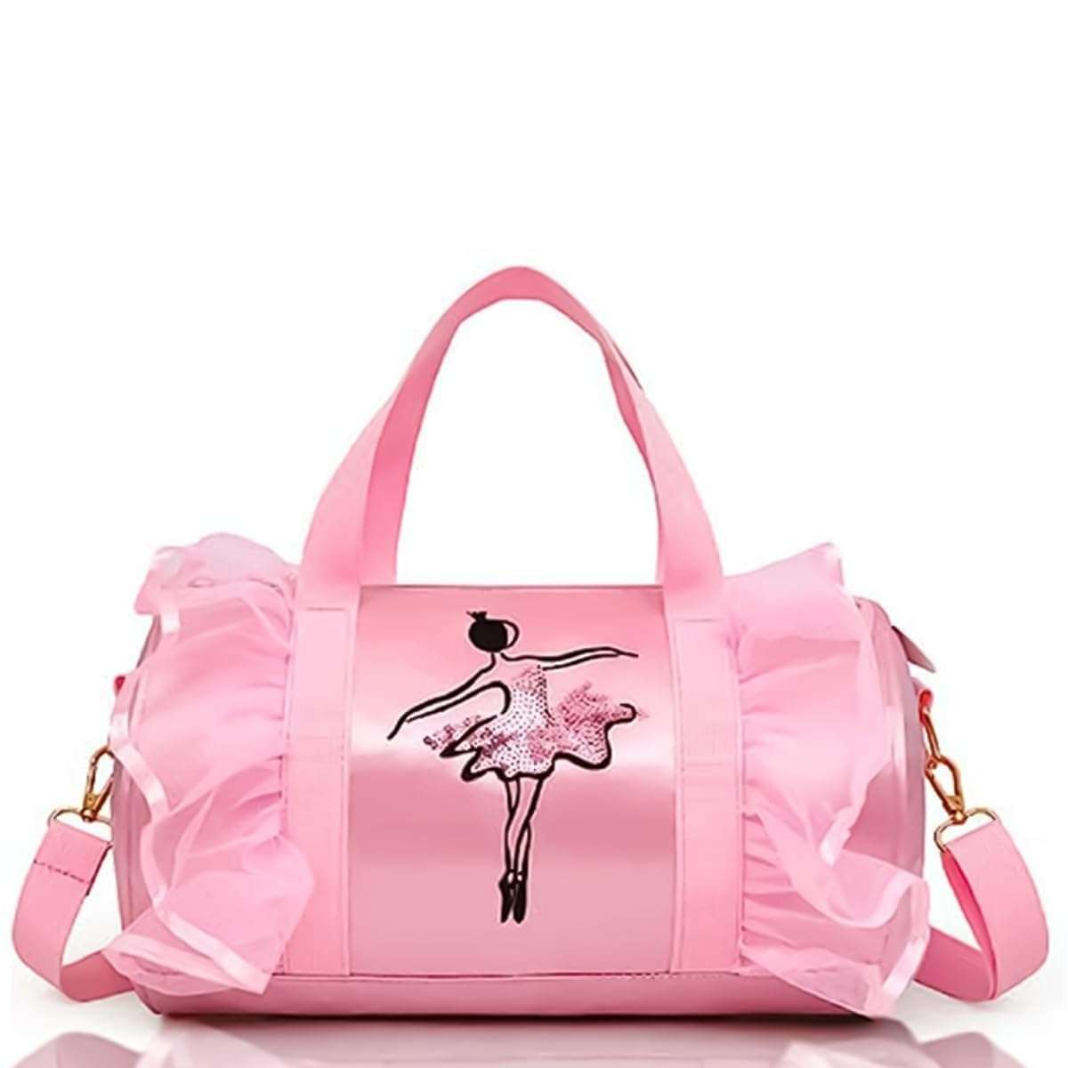 PALAY® Travel Duffel Bags for Girls Sport Dance Class Storage Bag Handbag Waterproof Duffel Bag for Picnic with Shoulder Strap 1